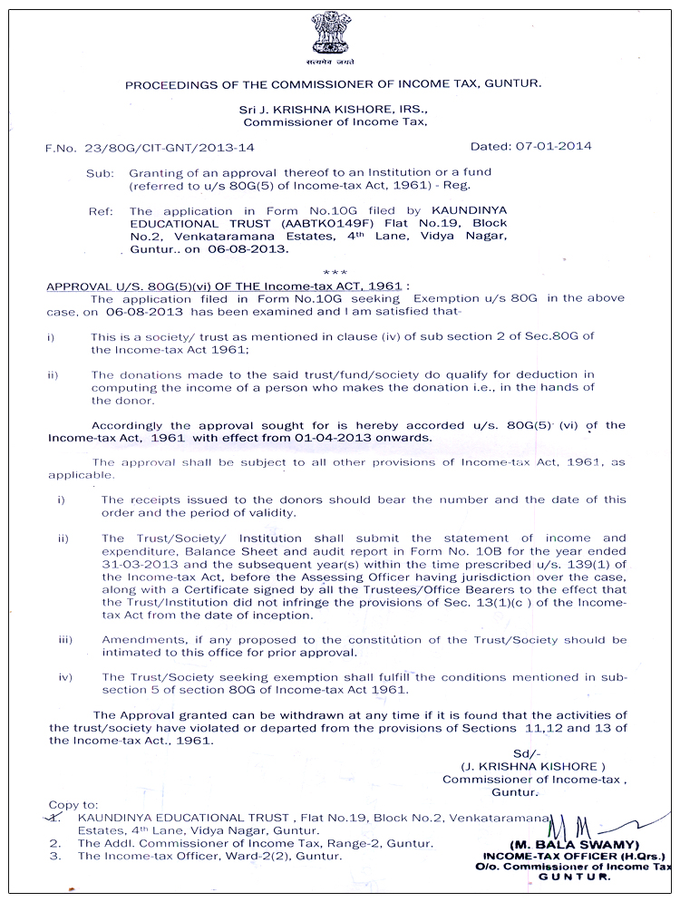 Section 80G of Income Tax